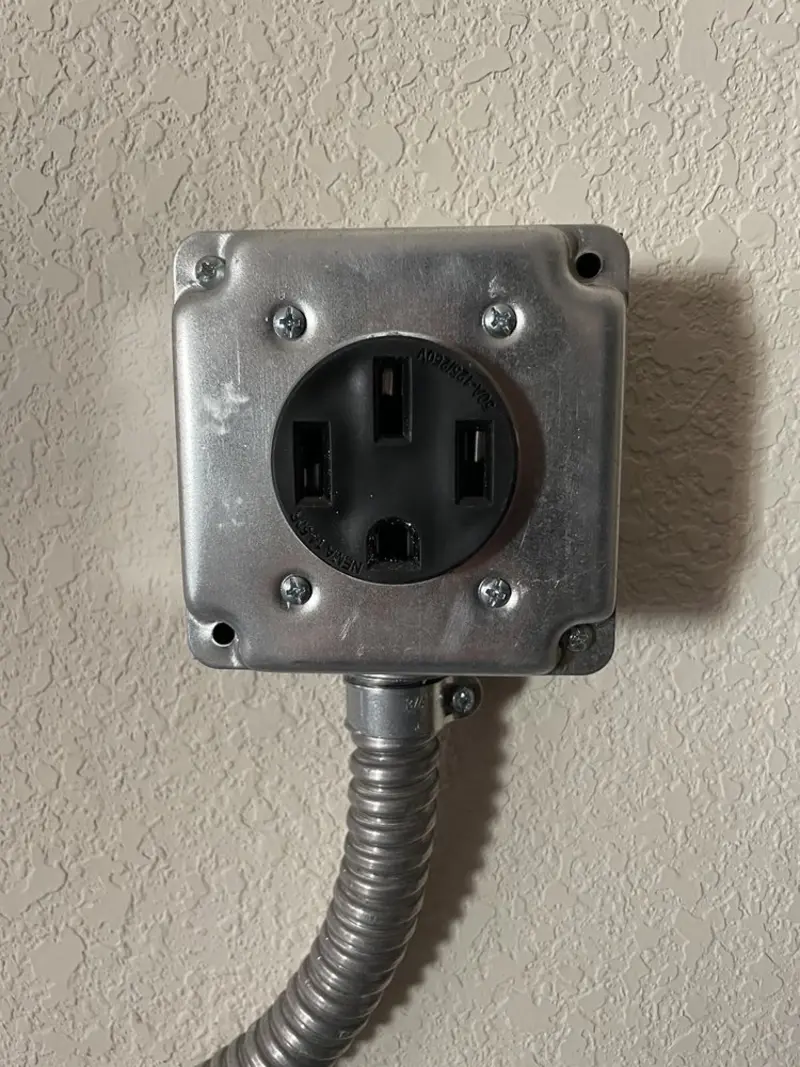 NEMA 14-50 outlet installed for Electrical Panel Upgrade in Lithopolis